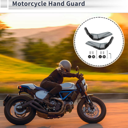Set Universal Hand Guard Knuckle Guard Protector White for Motorcycle