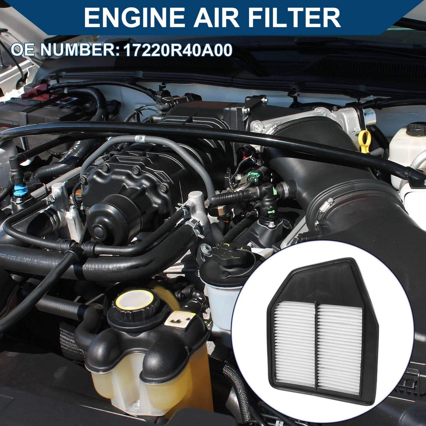 Engine Air Filter for Honda Crosstour 2.4L (2012-2015) 1 Pcs