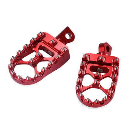 CNC Wide Foot Pegs for Harley Sportster Softail  - Red Pair