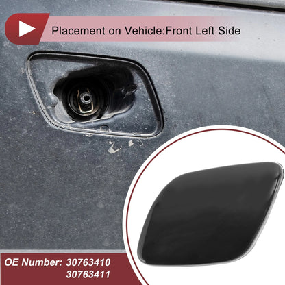 Front Left Bumper Trim Nozzle Cover for Volvo XC60 (2009-2013) Black