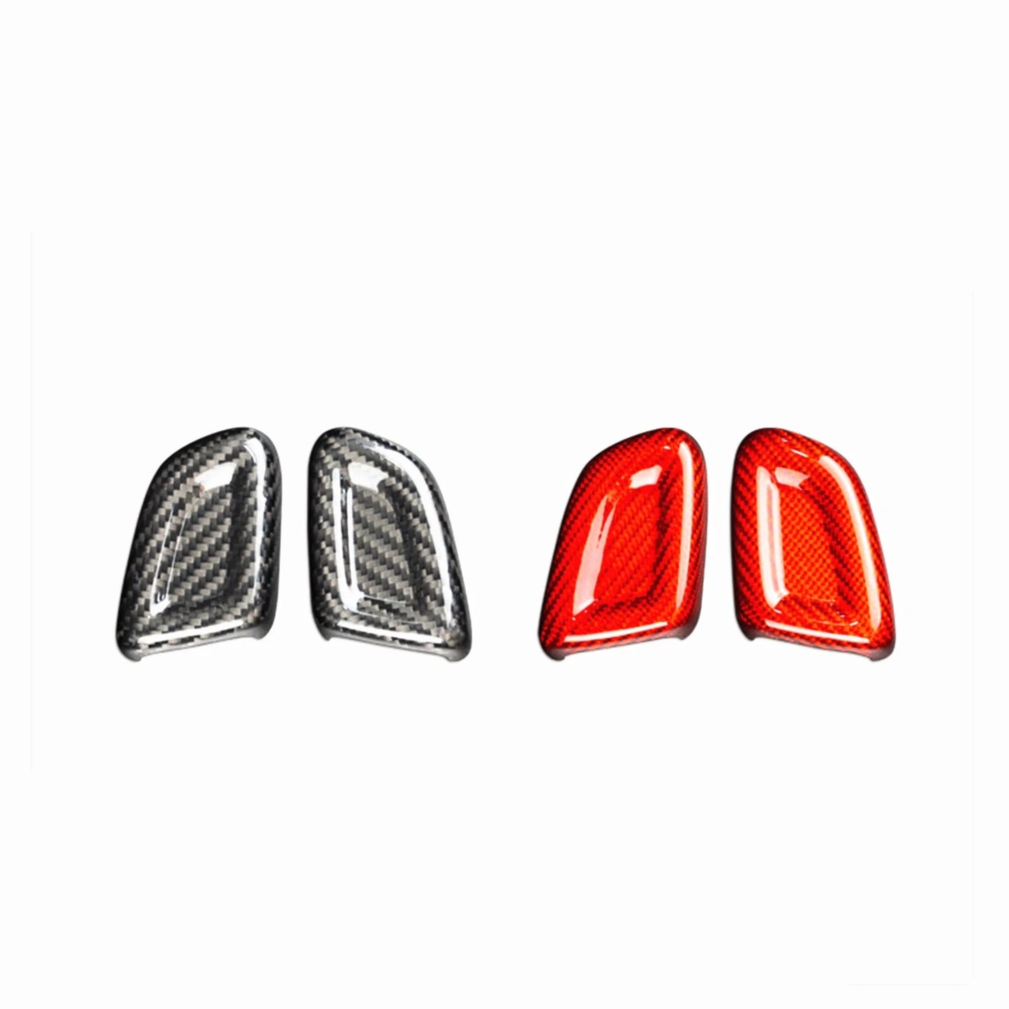 Black Carbon Fiber Gear Shift Knob Cover for Volvo XC40 S60 (2020-2023)