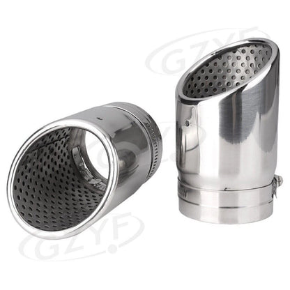 2 x Chrome Exhaust Muffler for Audi A4 Sedan B8, Q5 (2008-2013)