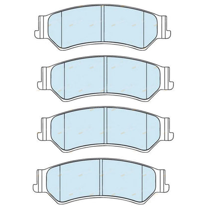 4WD Rear Disc Brake Pad Set for Ford Territory SX SY SZ Wagon (2004 - 2016)