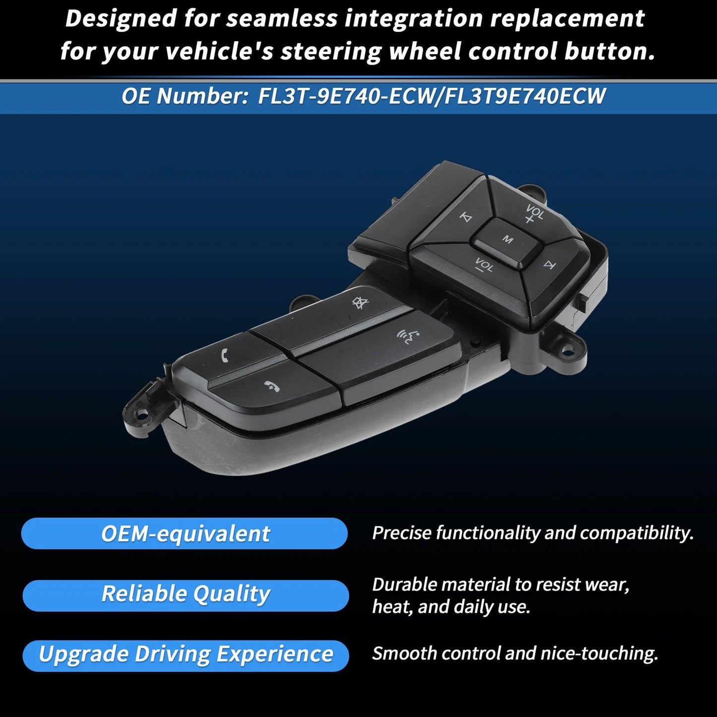 Steering Wheel Volume Control Switch for Ford F-150 (2015-2018)