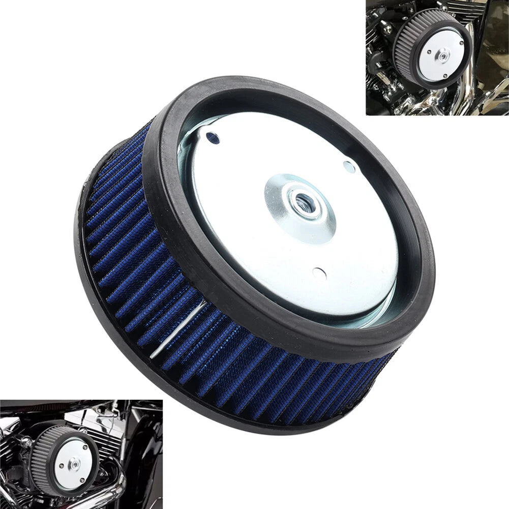 Blue Air Cleaner Filter Element for Harley Softail Touring Trike 2016-2017