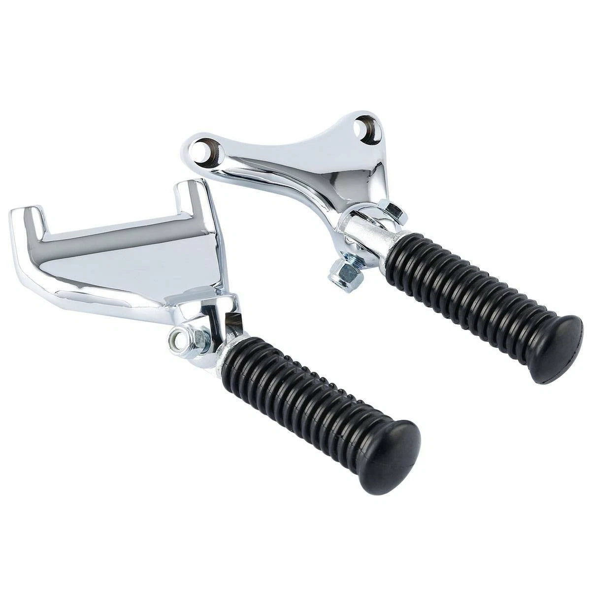 Chrome Passenger Footpeg Mounts for Harley Sportster 883 1200 XL883L (2004-2013)