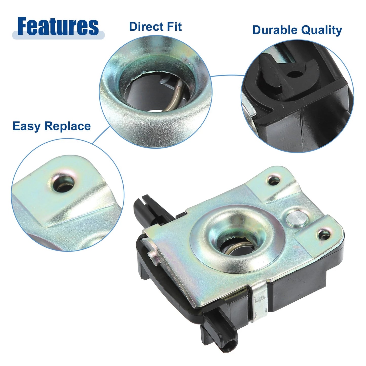 Front Left Hood Latch Actuator Assembly for BMW 318i Black Bronze Tone
