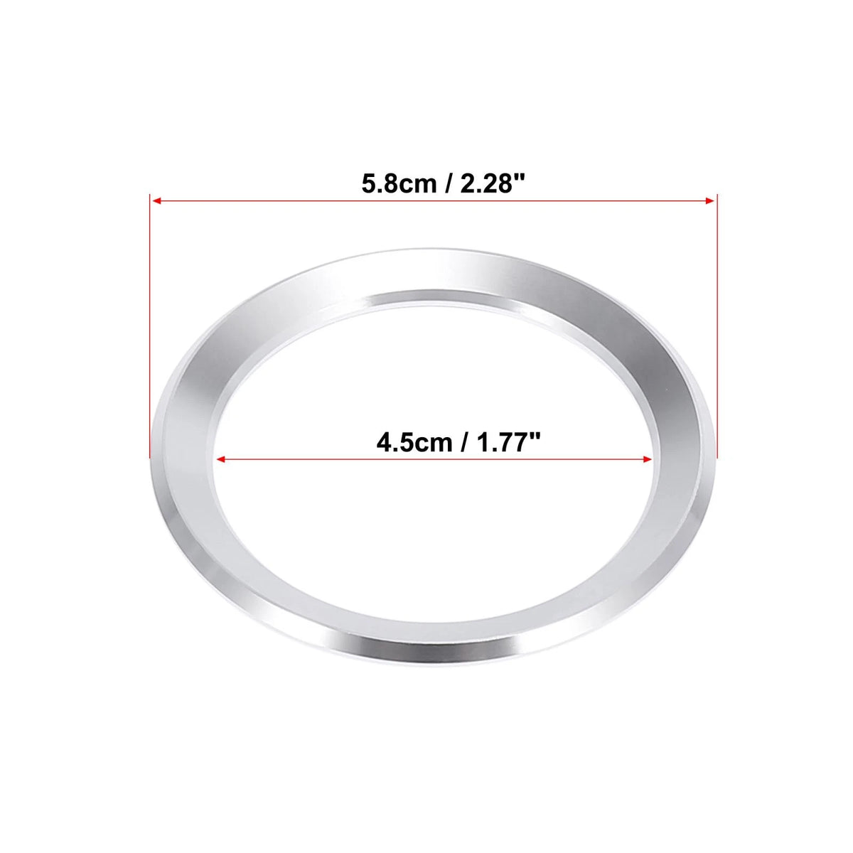 Silver Tone Steering Wheel Decal Cover for BMW 1 3 5 7 X1 X3 X5 X6