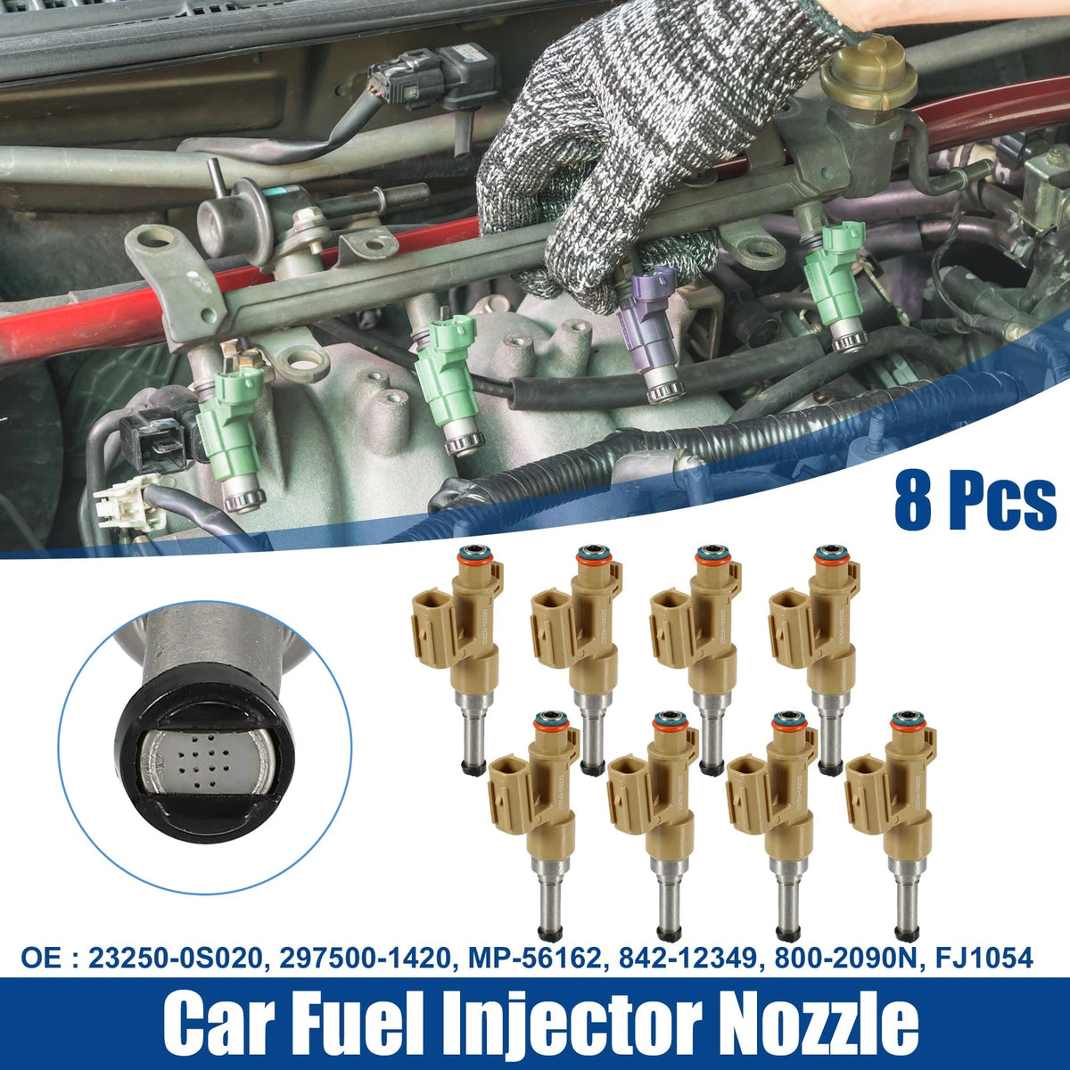 8 x Fuel Injector Nozzle for Toyota Tundra (2010–2019)