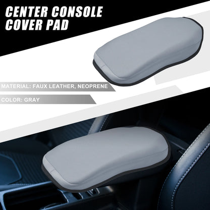 Center Console Cover Pad for Chevrolet Blazer - Faux Leather Neoprene Gray
