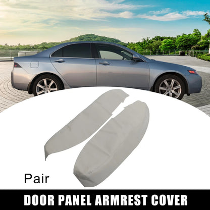 1 Pair Front Door Cover Trim Armrest Pad for Acura RL (2005 - 2012) Gray