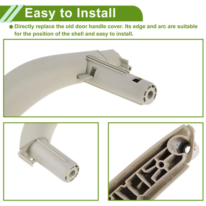 Door Panel Handle Pull Trim Cover for BMW X5 F15 (2014-2018) Gray White