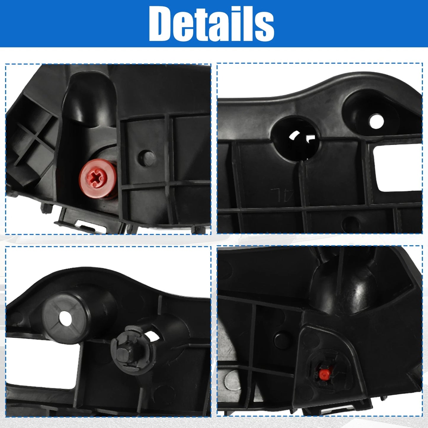 Left & Right Front Bumper Cover Support Rails for Toyota RAV4 (2019-2023)