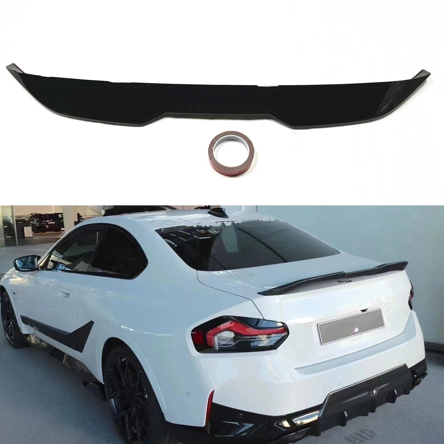 1x Gloss Black Rear Boot Spoiler for BMW G42 M240i M245i Coupe (2020-2024)