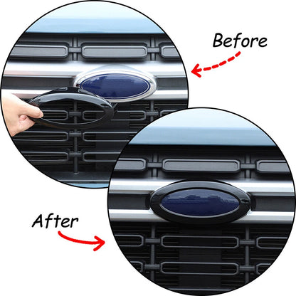 Front & Rear Logo Emblem Badge Ring Cover Trim for Ford Maverick (2022)