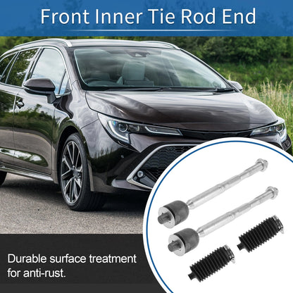4 Pcs Front Inner Tie Rod Ends for Toyota Highlander (2001-2023)