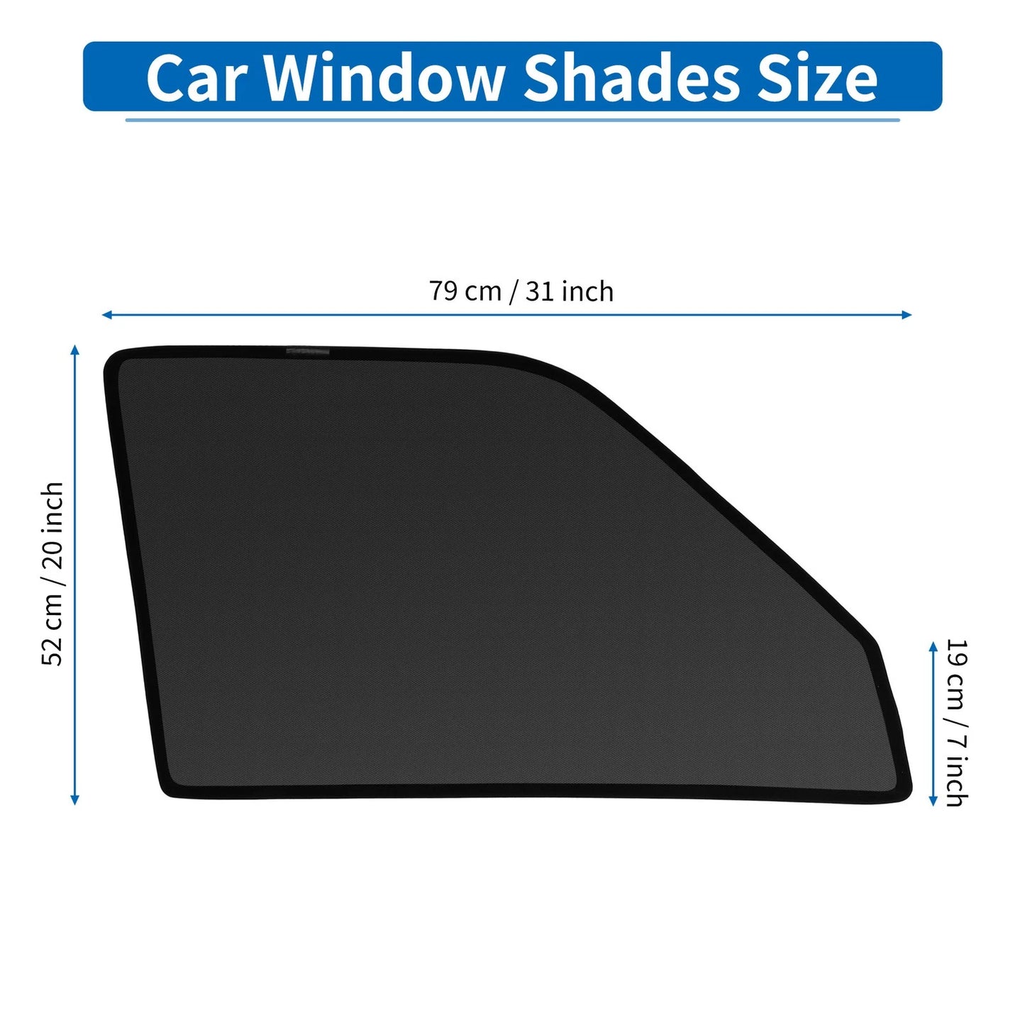 Window Cover for Toyota Voxy Noah 90 Series Black (2001-2007)