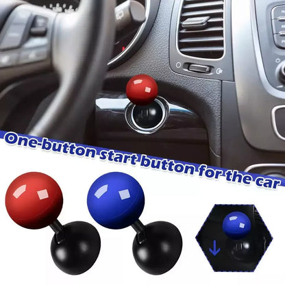 Blue Car Push to Start Button Rocker Engine One-Touch Start Stop Lever