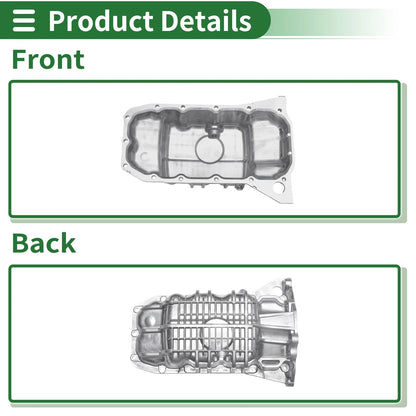 Engine Oil Pan for Ford Fiesta Ikon 2011-2015 (1 x Aluminum)