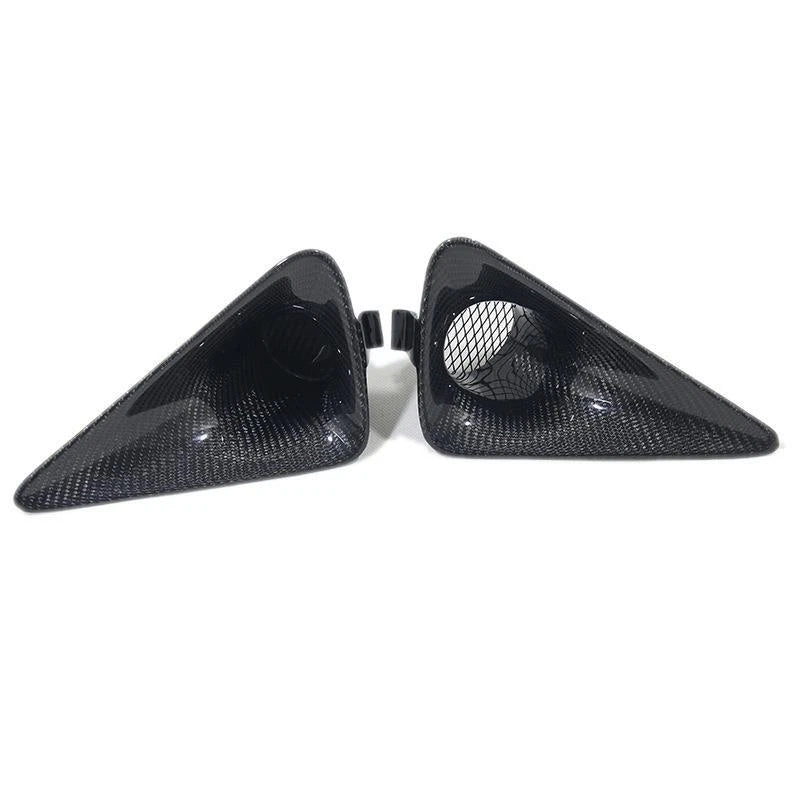 REAL Carbon Fiber Front Fog Light Cover Trim for Honda Civic Type R FN2 2007-11