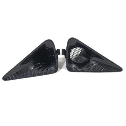 REAL Carbon Fiber Front Fog Light Cover Trim for Honda Civic Type R FN2 2007-11