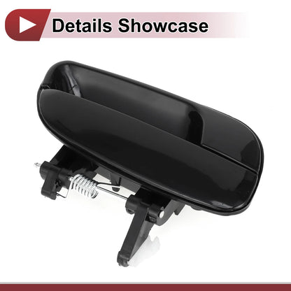 Exterior Door Handle for Hyundai Elantra Rear Right Black ABS (2011-2016)