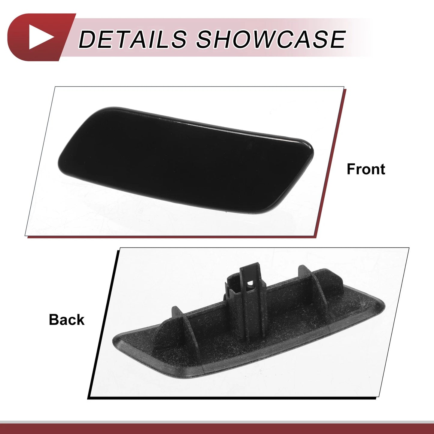 Front Left Washer Nozzle Cover for Lexus GS200t (2016-2019) - Black 1 Pc