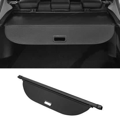 Car Trunk Retractable Cargo Cover for CHEVROLET Equinox EV Black Carbon Fiber