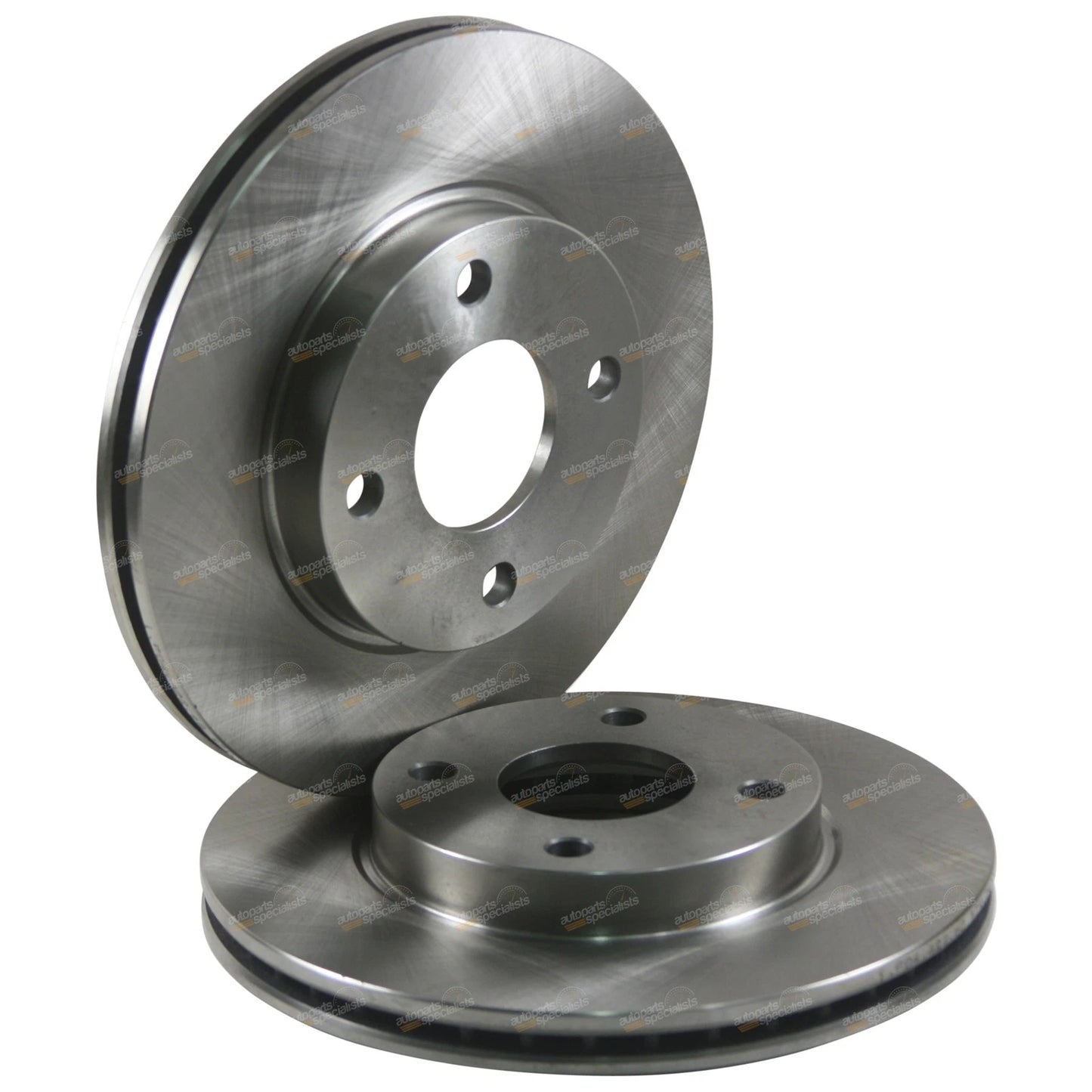Front Disc Brake Rotors & Pads Set for Ford Fiesta WP WQ (2004 - 2008)