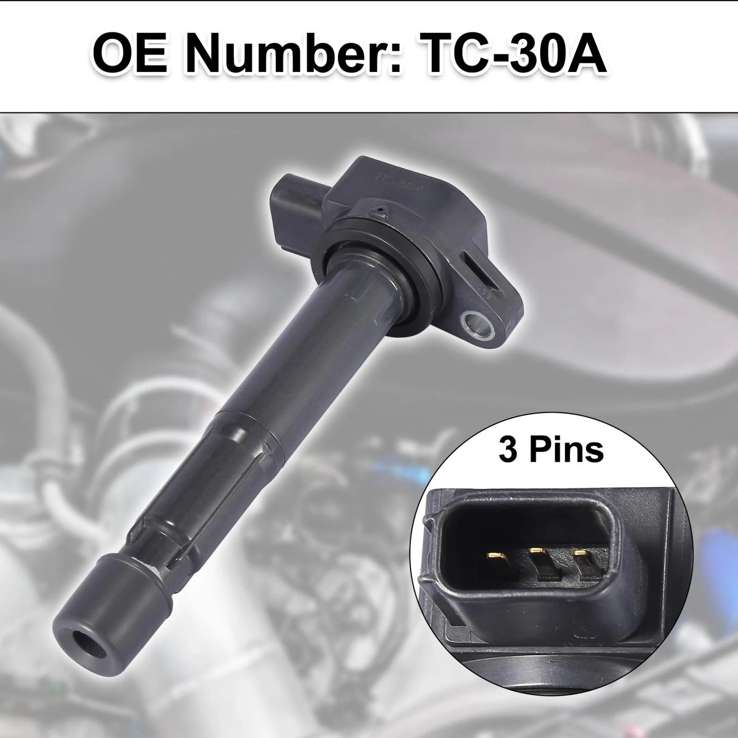 4 x Car Ignition Coils for Honda (TC-30A) (2010-2015)