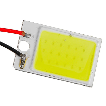 10 x 12V White COB LED Dome Panel Lights for Car Interior Bulb