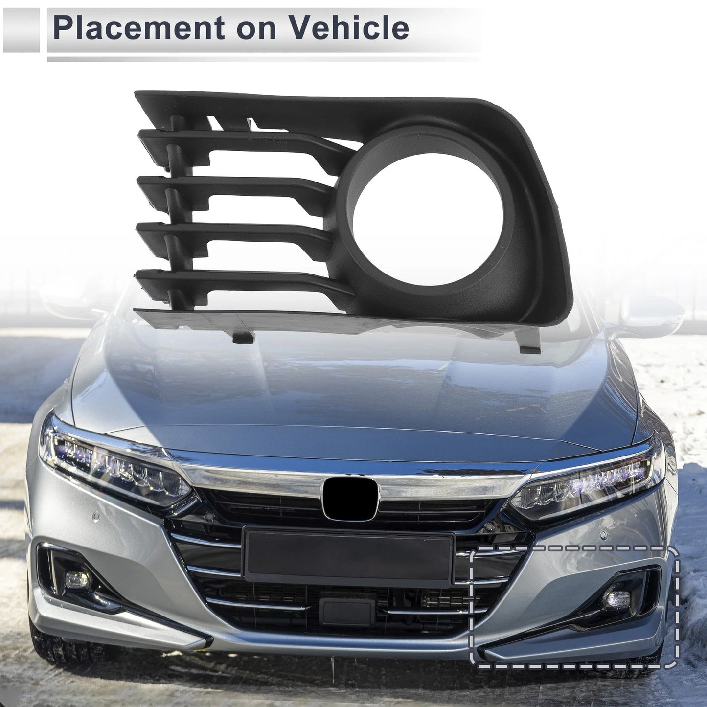 1 Pc Car Front Left Fog Light Grill for Toyota Prius (2004–2009)