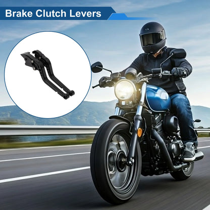 1 pair Black Long Brake Clutch Levers for Honda RC51 (00–06)