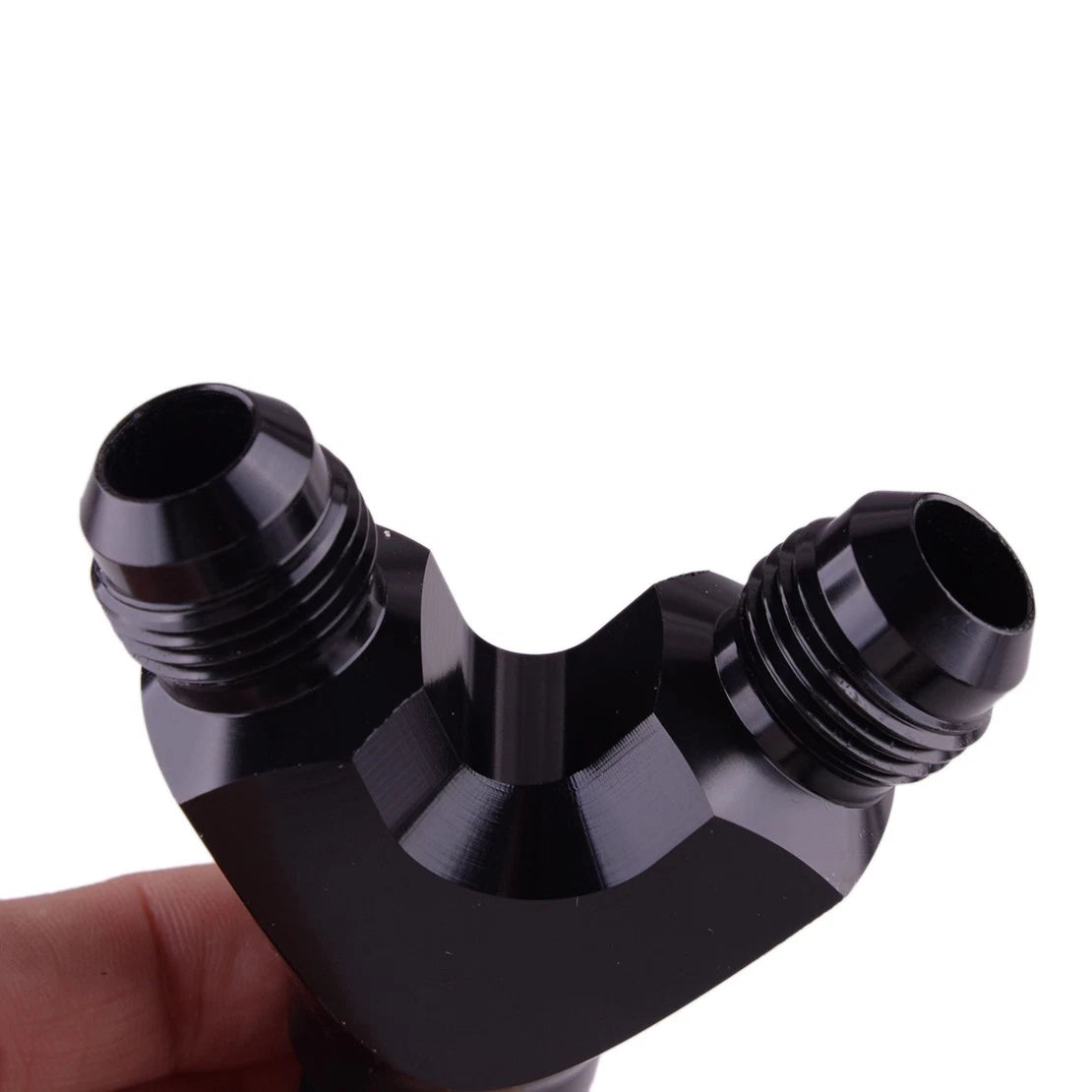 3-Way Y Block Fuel Fitting Junction Coupler Adapter for Car 8AN