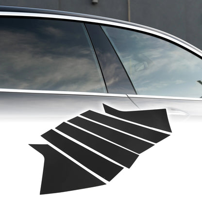6 x Car Pillar Window Trim Covers for Chevrolet Impala (2014-2020) Black