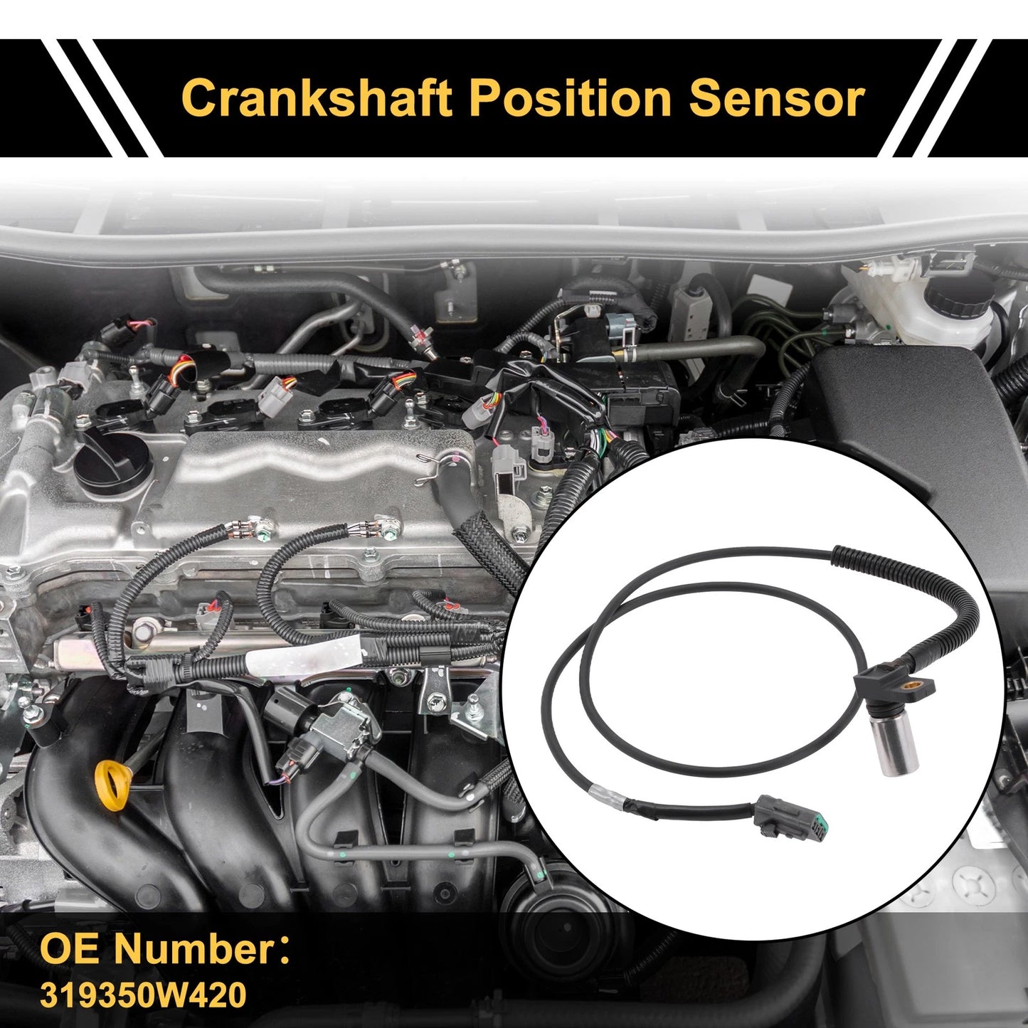 Crankshaft Position Sensor for Nissan NP300 Navara 2.5dCi (2005-2006)