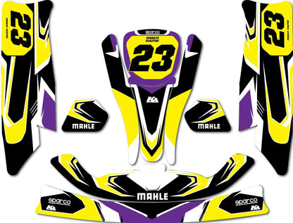 Stilo Kart Custom KART ART Sticker Kit Spark Dark Style Decals