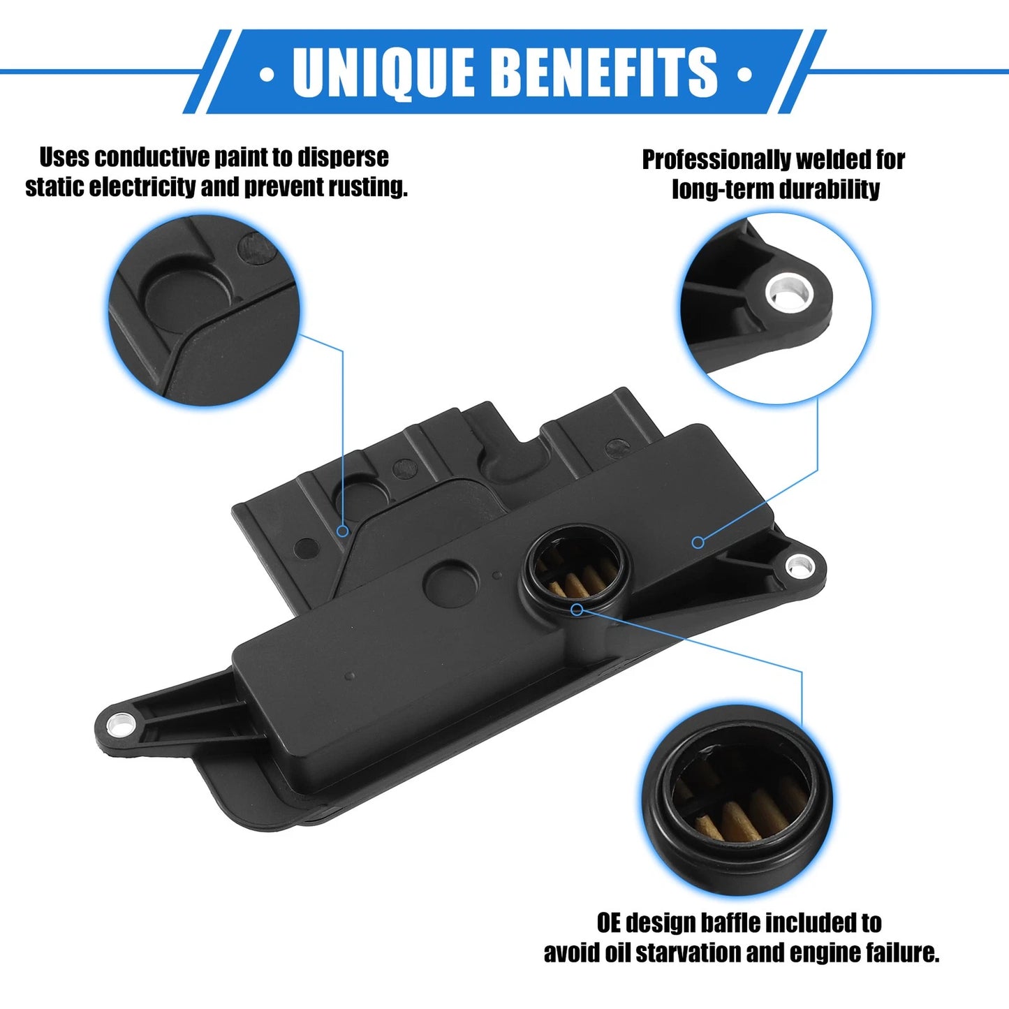 Transmission Filter Kit for Scion TC 2011-2016 Black Plastic with Gasket