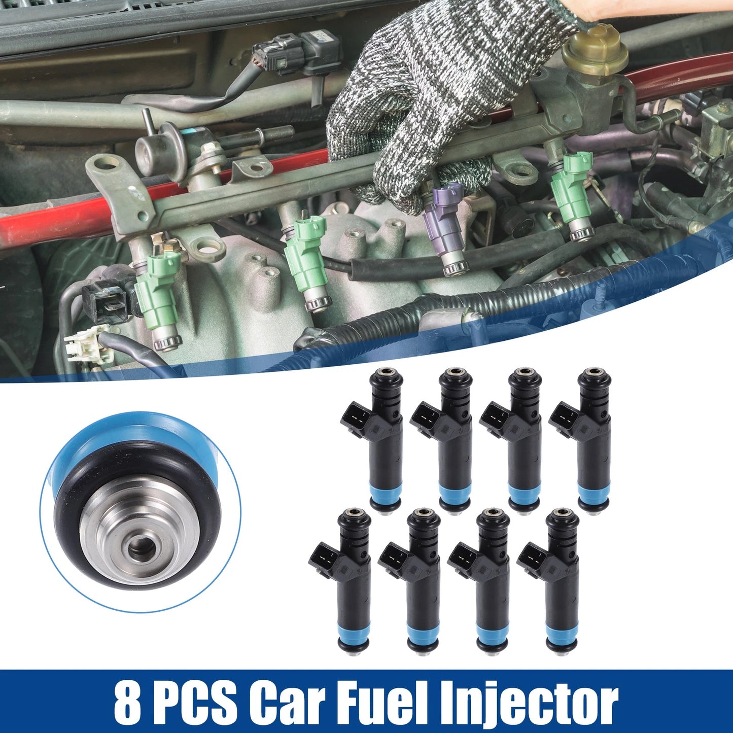 8pcs Fuel Injector Nozzle for Chevrolet Camaro (1985-2002)
