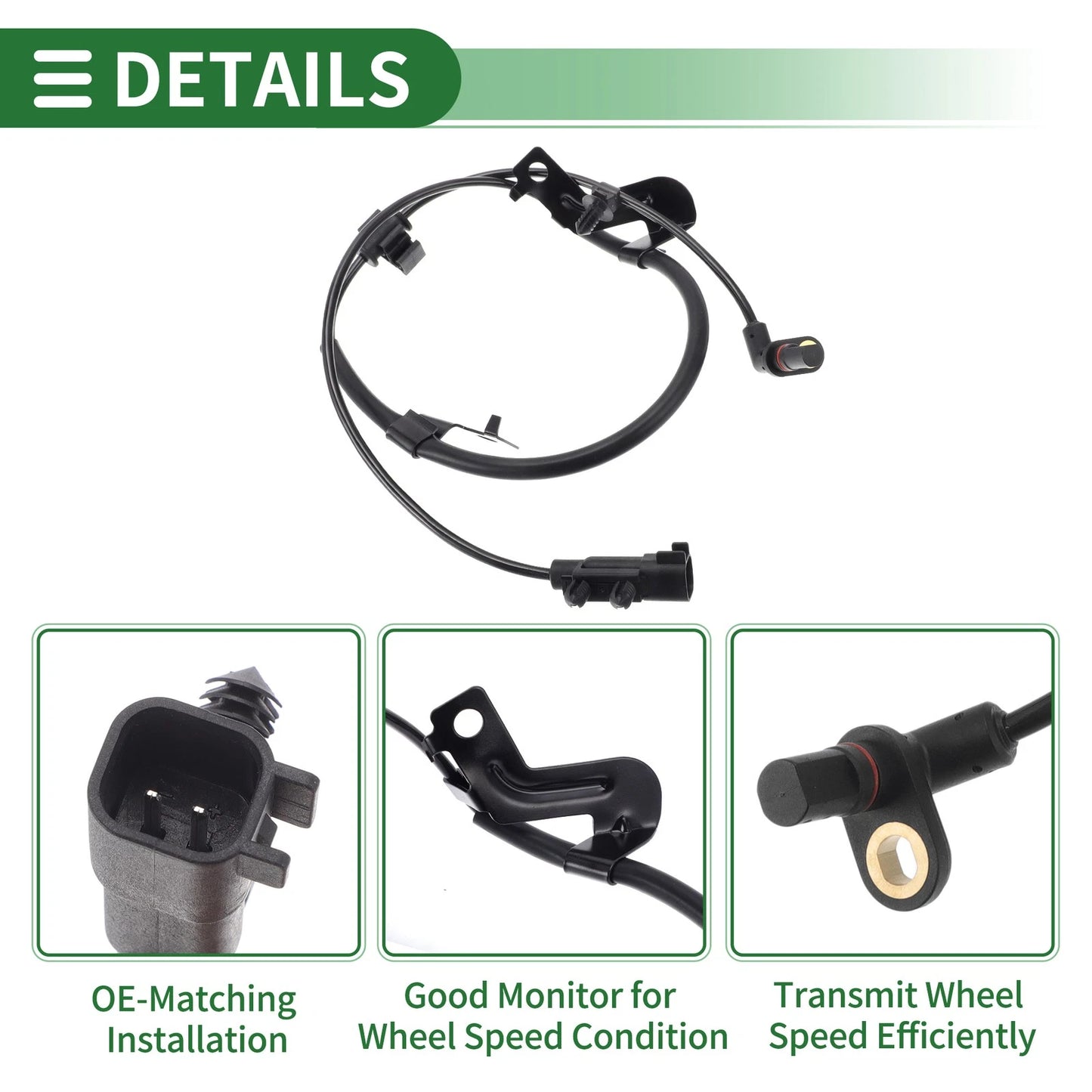 1 x ABS Wheel Speed Sensor for Dodge Journey Right Rear