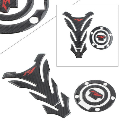 Grip Fuel Tank Pad Cap Cover Decal for Yamaha YZF1000 YZF-R1 R1M (2015-2023)