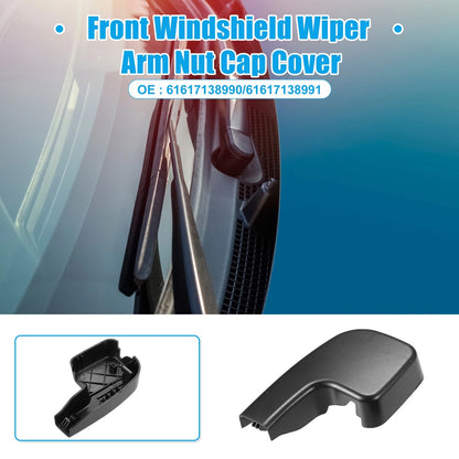 Front Windshield Wiper Arm Nut Cover Caps for BMW 335i (2007-2009)