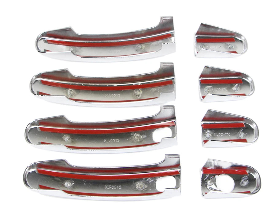 Door Handle Smart Keyhole Cover Trim for 2013-2019 Ford Escape Kuga 8 x Chrome