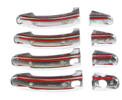 Door Handle Smart Keyhole Cover Trim for 2013-2019 Ford Escape Kuga 8 x Chrome