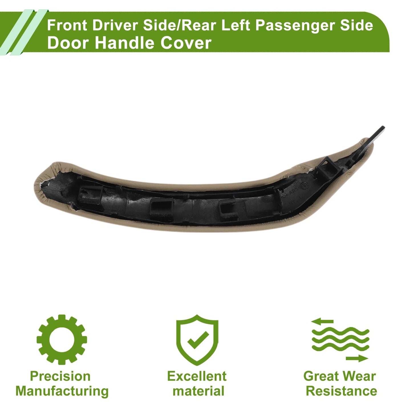 Door Panel Handle Pull Trim Cover for BMW X3 F25 (2010-2016) Beige 1 x