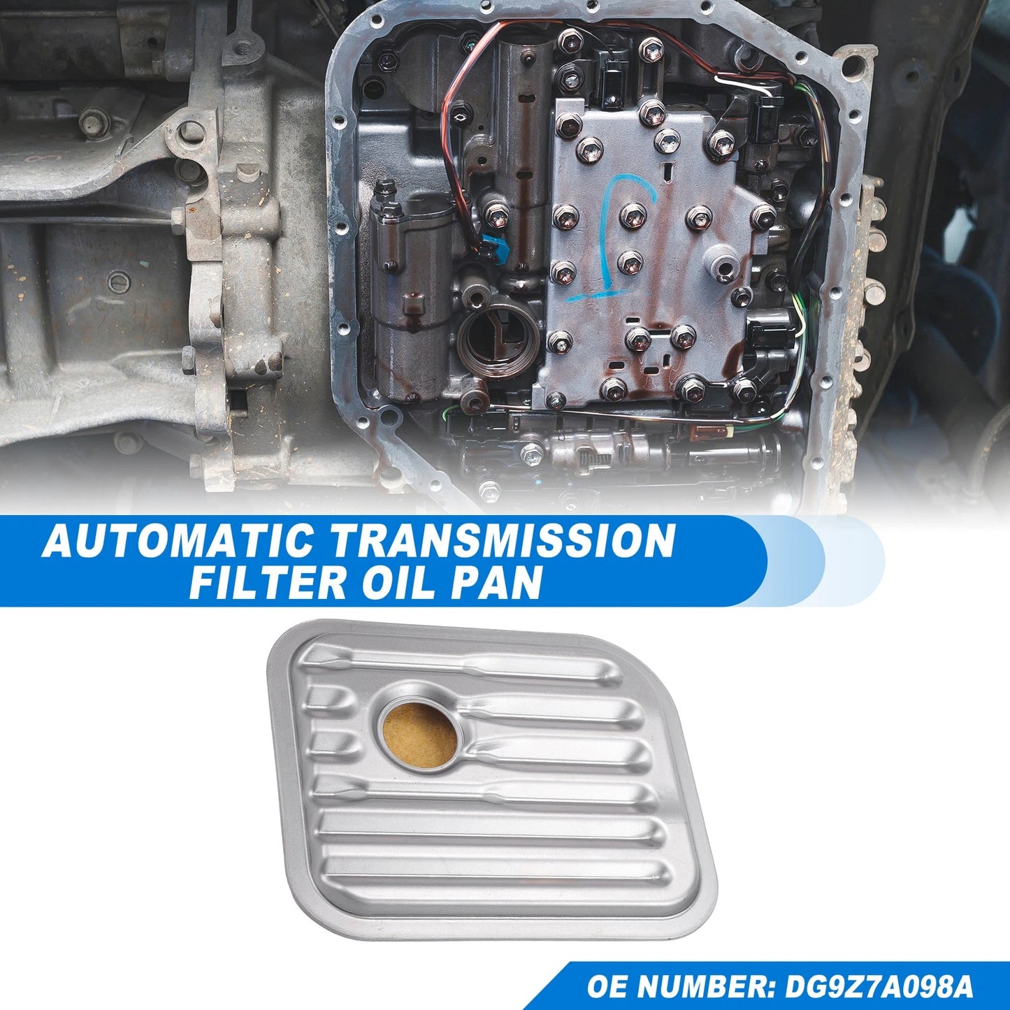 Transmission Fluid Filter Oil Pan for Ford Escape (2013-2019)