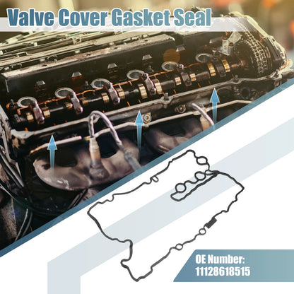 Black Engine Valve Cover Gasket Seal Set for BMW i8 (2014-2020)