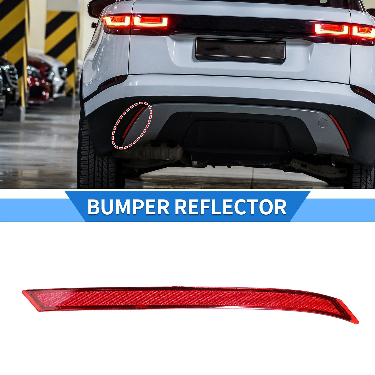 Rear Left Bumper Reflector for Land Rover Range Rover Velar (2018-2023)