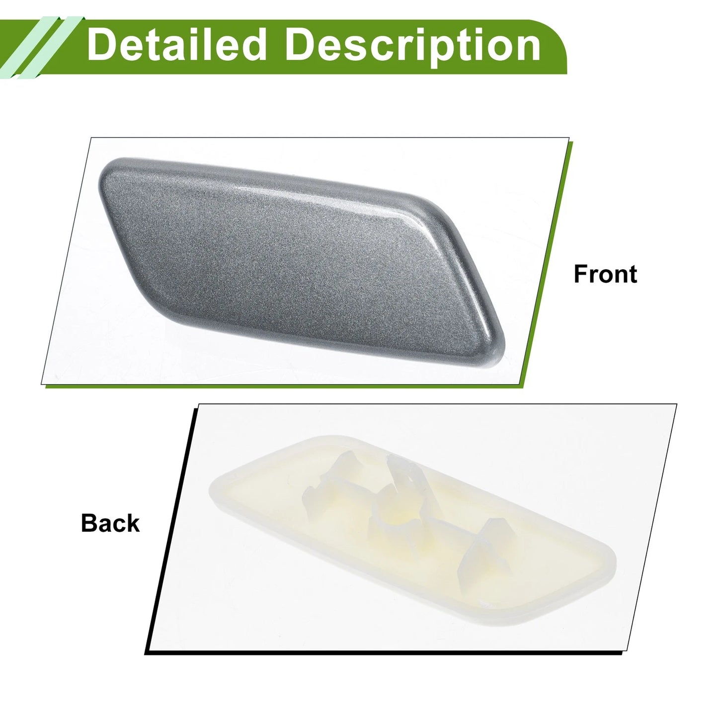 Front Right Washer Nozzle Cover for Toyota Prado (2012-2015) Gray