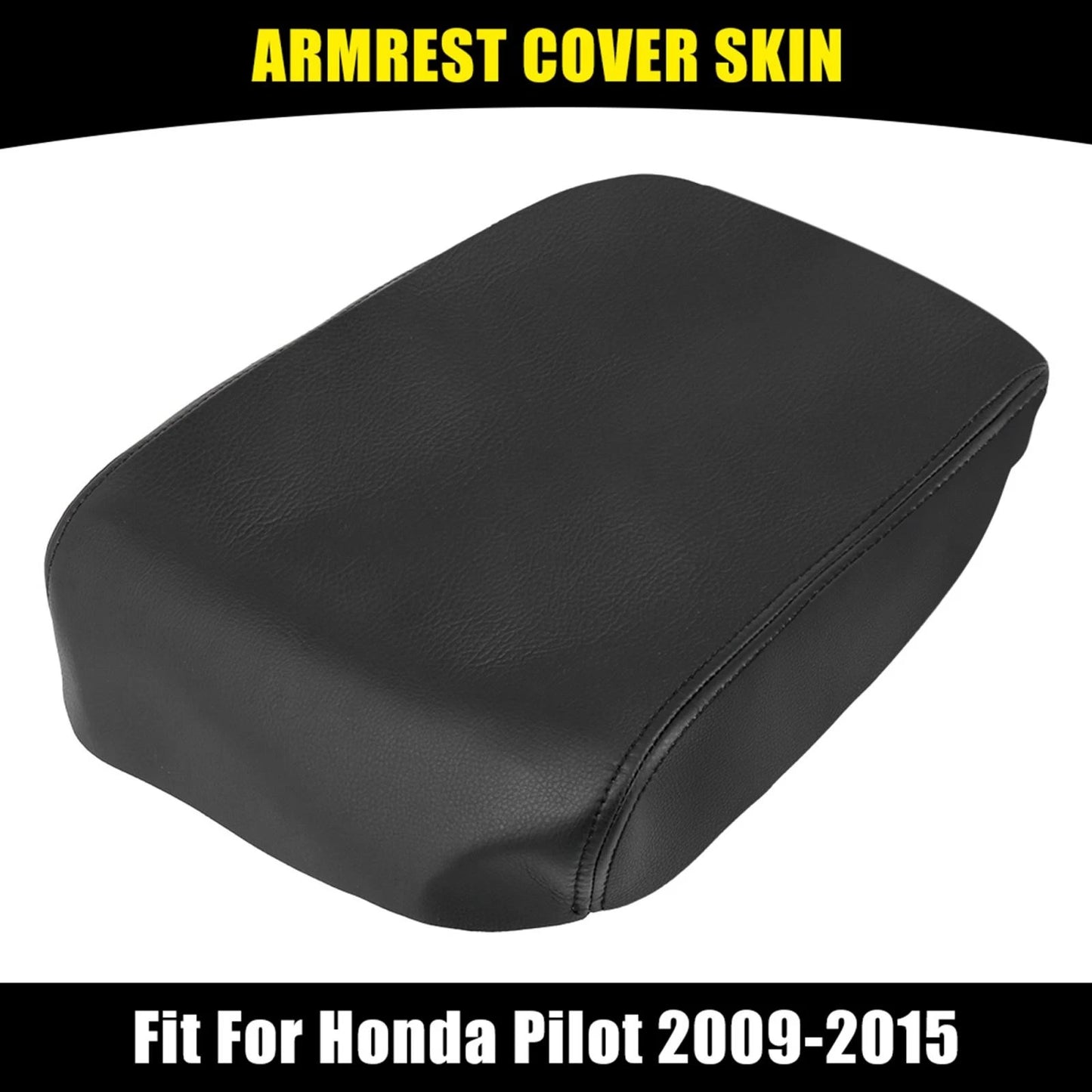 Microfiber Leather Center Console Lid Armrest Cover for Honda Pilot (09-15)